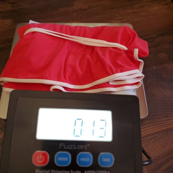 Gramercy 22 Coral Midi Dress Flared Sleeve White Trim Vintage Inspired Elegance - Picture 7 of 7